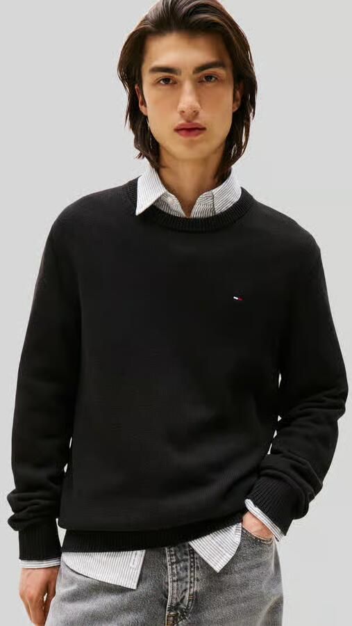 TOMMY JEANS Heren Truien & Vesten Tjm Slim Ess Sweater Exts Zwart - Foto 13