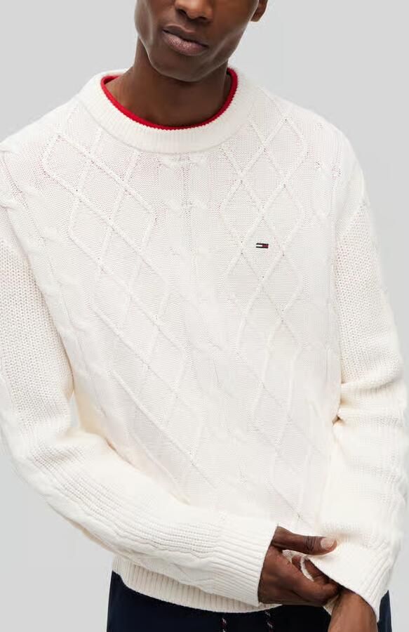 Tommy Jeans Regular fit pullover van puur katoen met gestikt logo