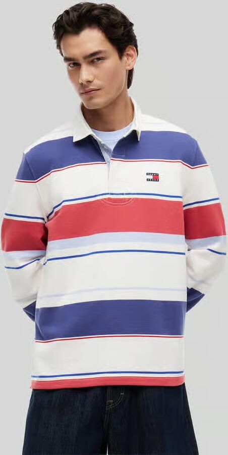 Tommy Jeans regular fit rugbyshirt van puur katoen - Foto 2