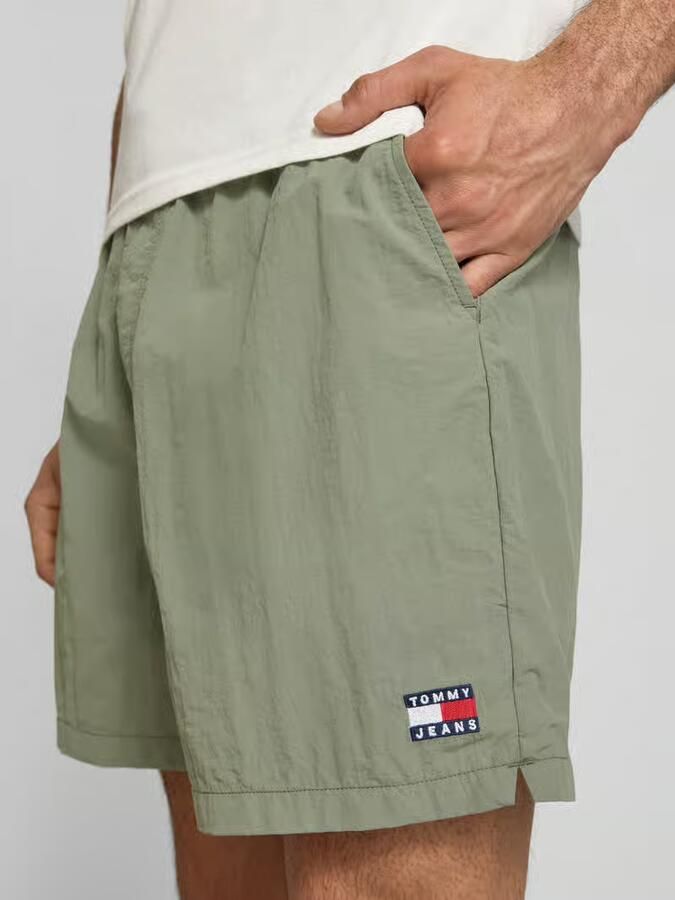 Tommy Jeans regular fit sportshorts met tunnelkoord