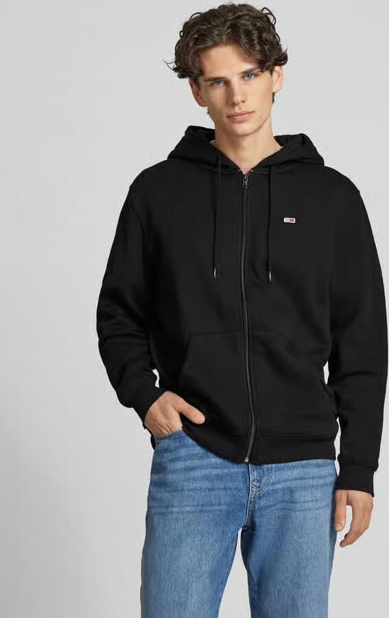TOMMY JEANS Sweatshirt TJM REG S FLAG ZIP FLEECE THRU met geborduurd merklogo op borsthoogte - Foto 8