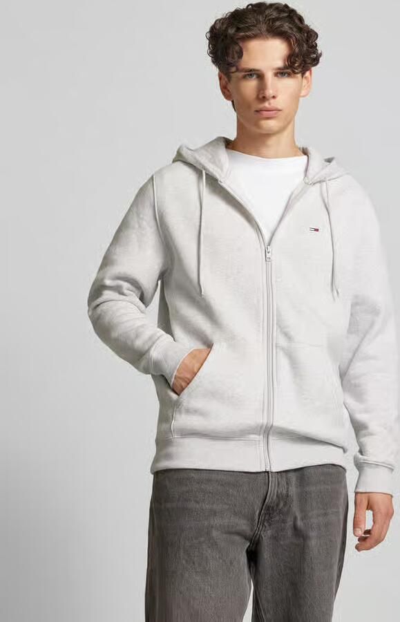 TOMMY JEANS Sweatshirt TJM REG S FLAG ZIP FLEECE THRU met geborduurd merklogo op borsthoogte - Foto 11
