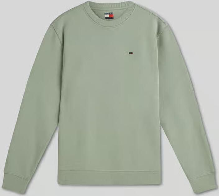 TOMMY JEANS Heren Truien & Vesten Tjm Reg S Flag Crew Ext Groen - Foto 6