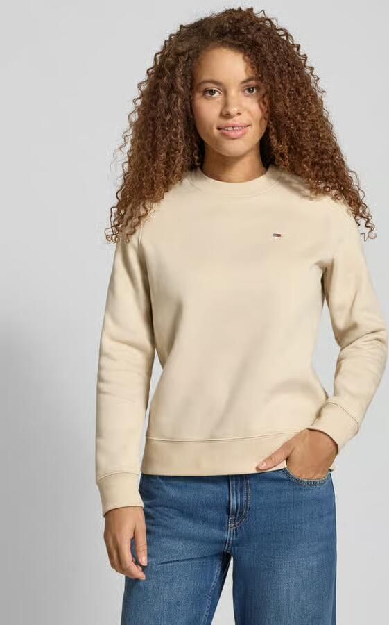 TOMMY JEANS Dames Truien & Vesten Tjw Reg S Flag Crew Ecru - Foto 7