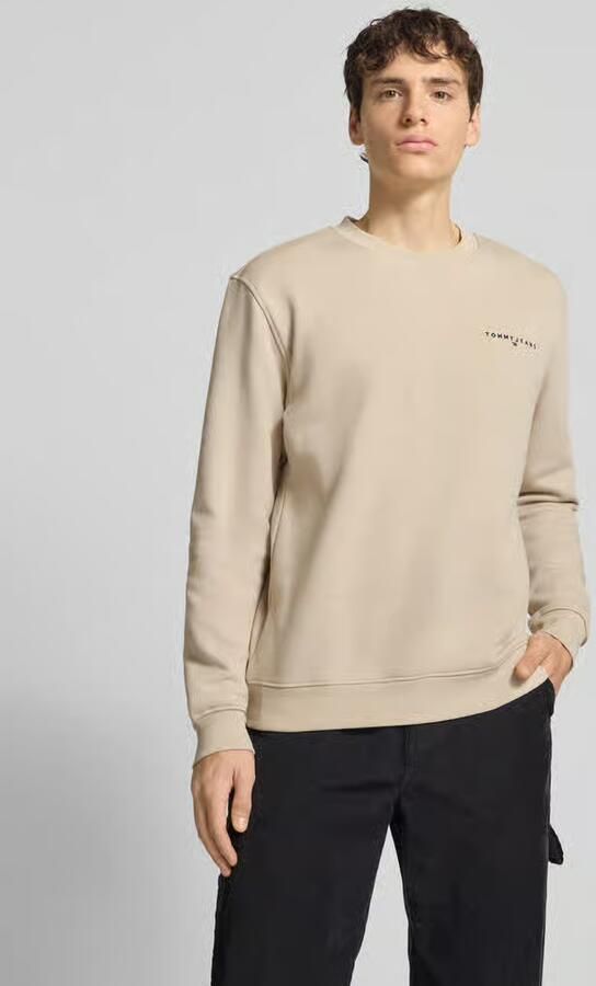 TOMMY JEANS Heren Truien & Vesten Tjm Reg Linear Crew Ext Beige - Foto 9