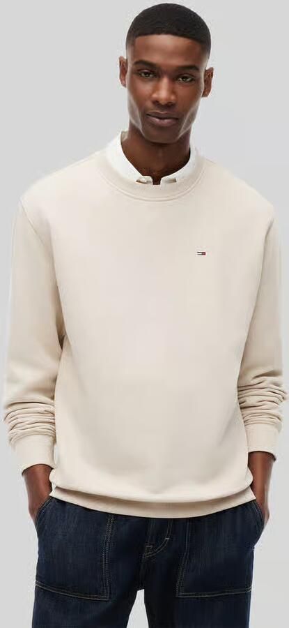 TOMMY JEANS Heren Truien & Vesten Tjm Reg S Flag Crew Ext Olijf - Foto 5