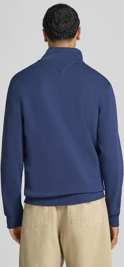 TOMMY JEANS Heren Truien & Vesten Tjm Reg Fleece 1 4zip Mock Neck Blauw - Foto 7