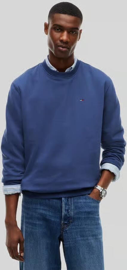 Tommy Jeans Regular fit sweatshirt van katoenmix met logostitching - Foto 8