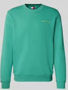 Tommy Jeans Regular Fit sweatshirt van katoenmix model 'LINEAR CREW'
