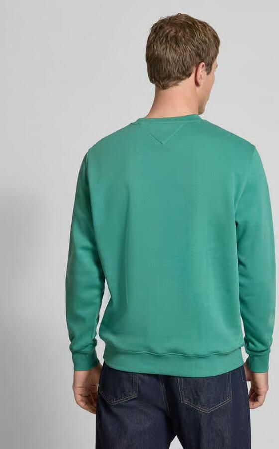 Tommy Jeans Regular Fit sweatshirt van katoenmix model 'LINEAR CREW'