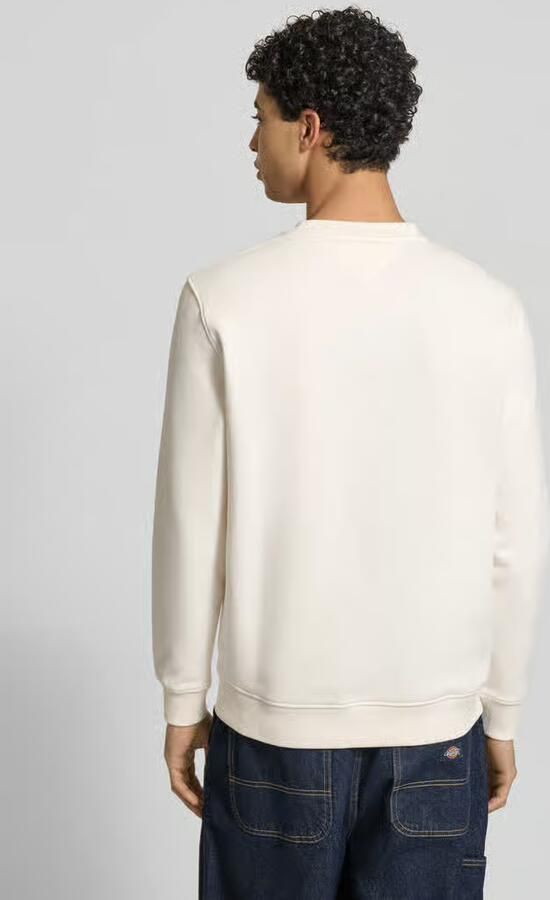Tommy Jeans Regular Fit sweatshirt van katoenmix model 'LINEAR CREW'