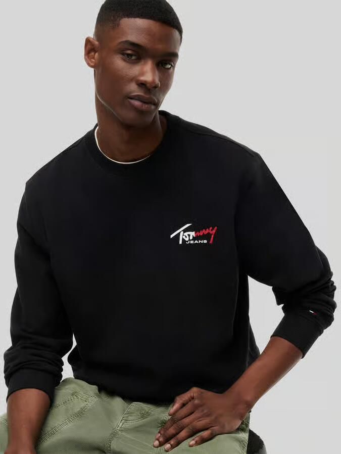 Tommy Jeans regular fit sweatshirt van puur katoen