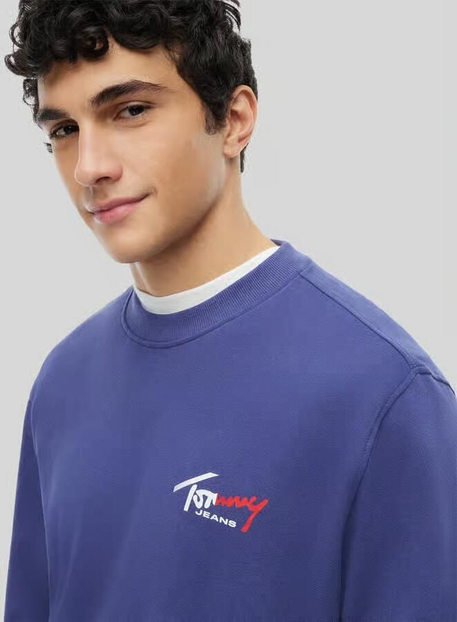 Tommy Jeans regular fit sweatshirt van puur katoen