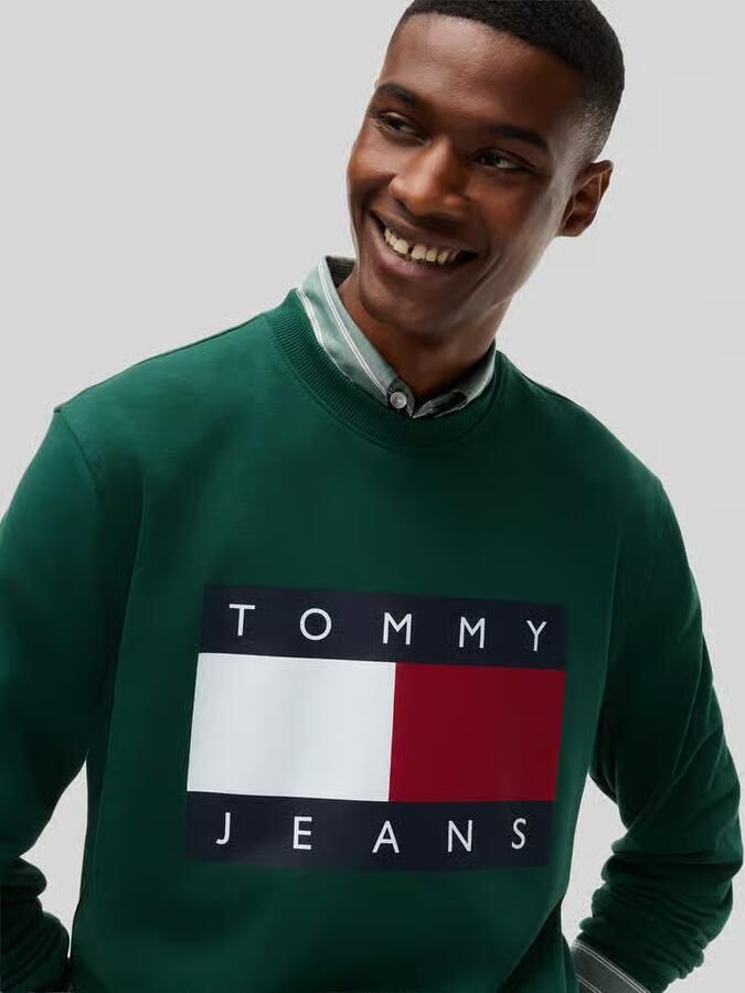 Tommy Jeans regular fit sweatshirt van puur katoen