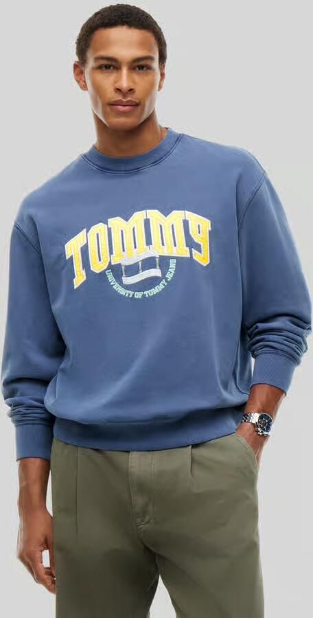Tommy Jeans Regular fit sweatshirt van puur katoen - Foto 3