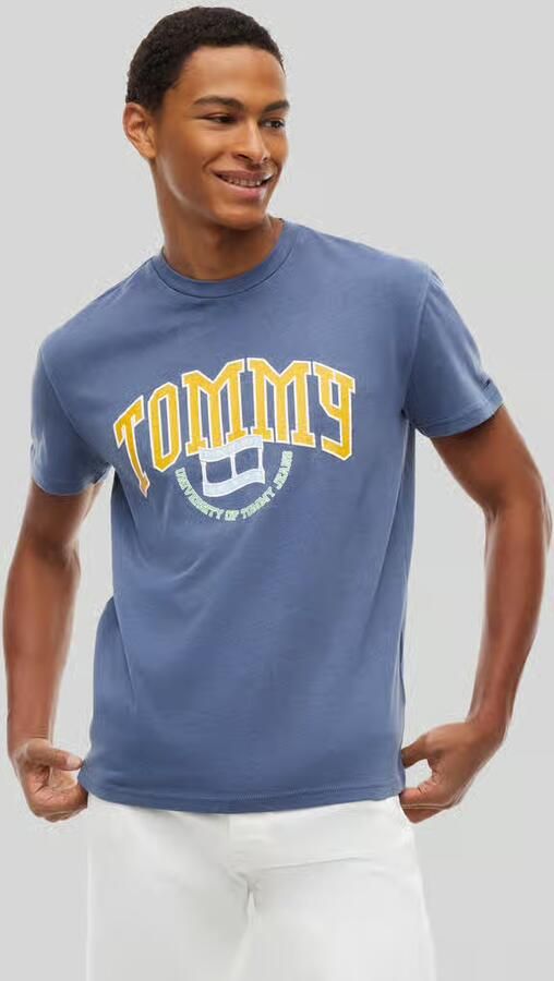 Tommy Jeans Regular fit t-shirt met grote logoprint - Foto 2