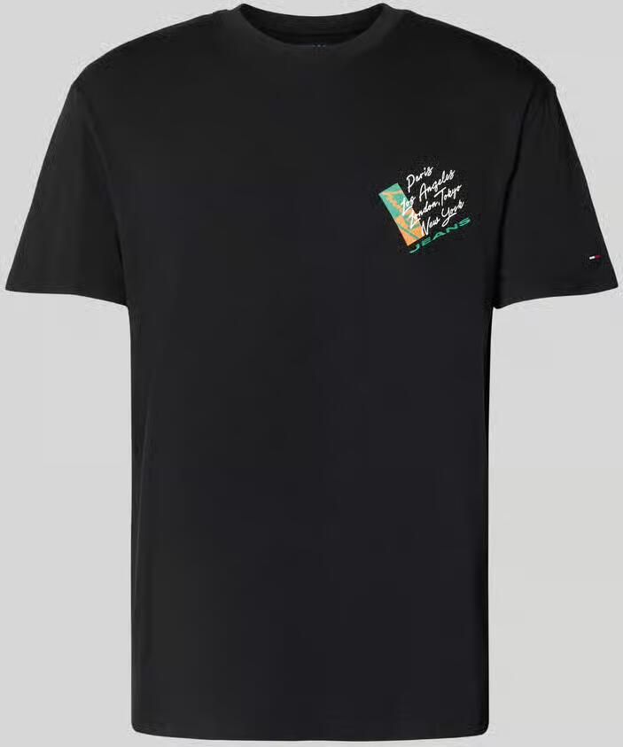 Tommy Jeans Regular fit T-shirt van puur katoen