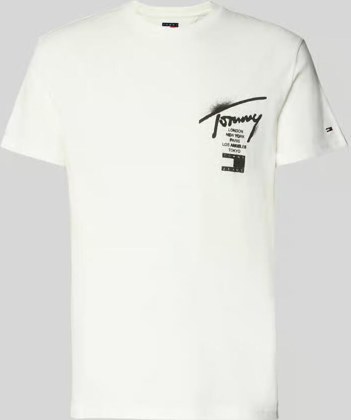 Tommy Jeans Regular fit T-shirt van puur katoen