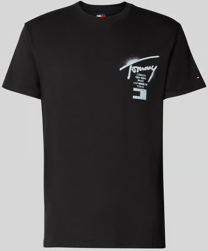 Tommy Jeans Regular fit T-shirt van puur katoen