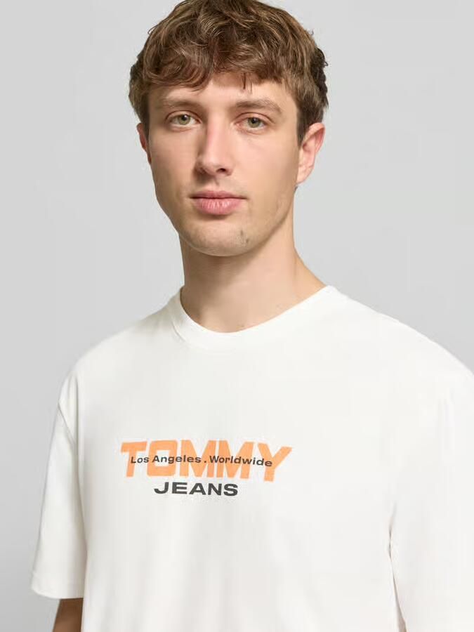 Tommy Jeans Regular fit T-shirt van puur katoen - Foto 4