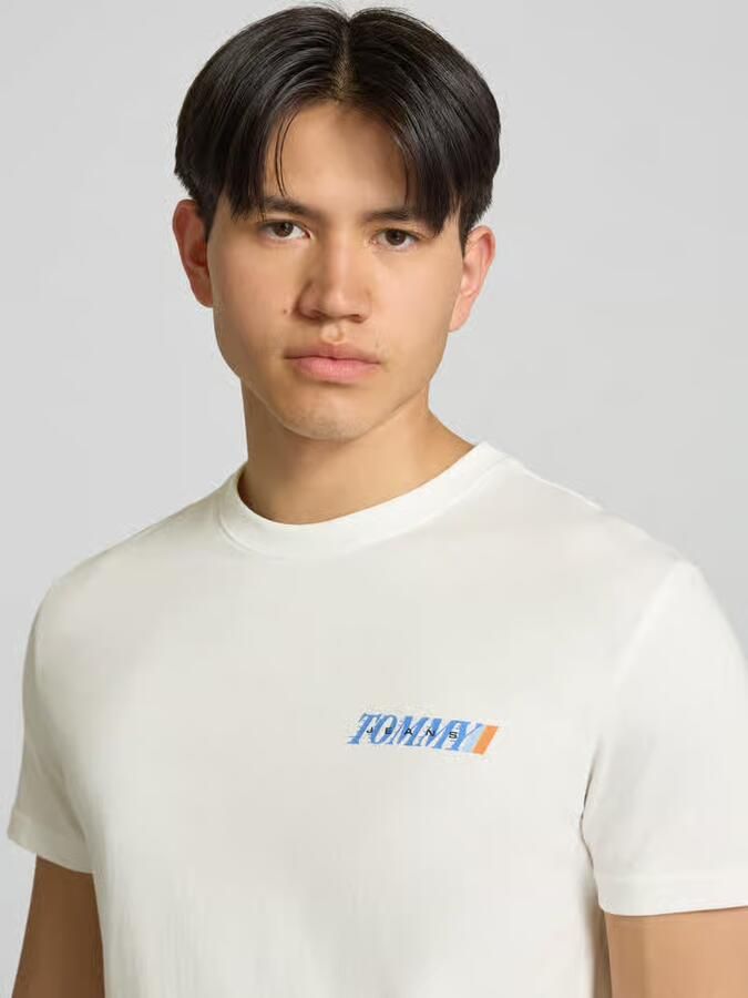 TOMMY JEANS Heren Polo's & T-shirts Tjm Reg Vintage La Bck Ss T Ext Gebroken Wit - Foto 5
