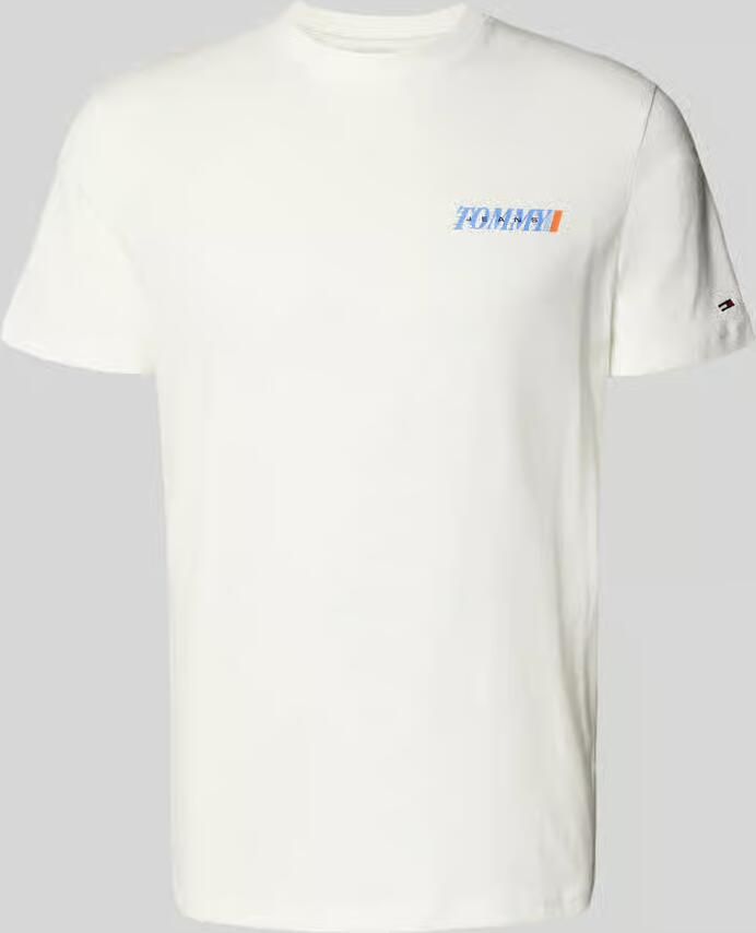 TOMMY JEANS Heren Polo's & T-shirts Tjm Reg Vintage La Bck Ss T Ext Gebroken Wit - Foto 6