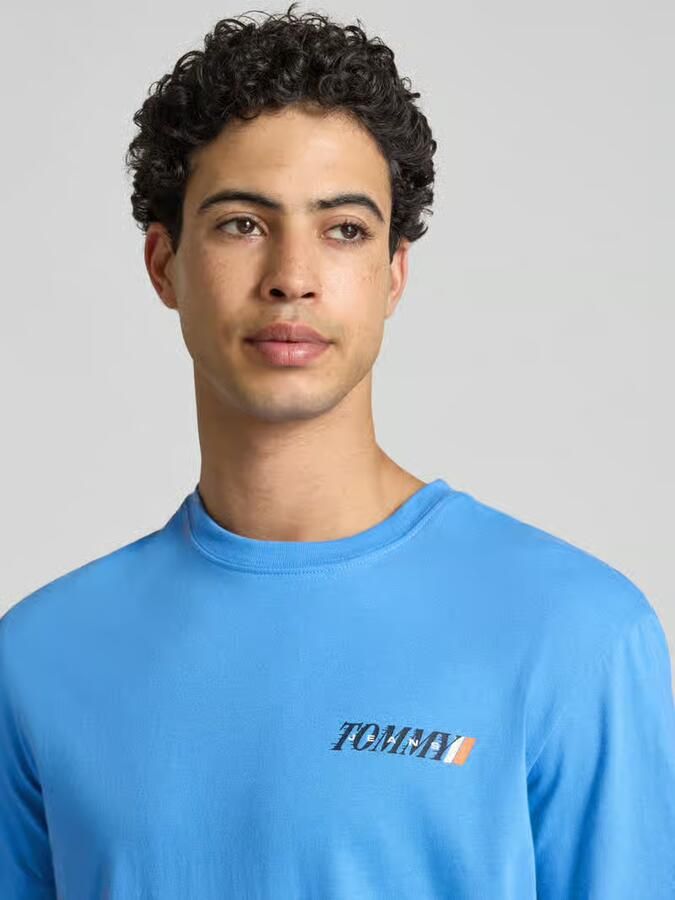 TOMMY JEANS Heren Polo's & T-shirts Tjm Reg Vintage La Bck Ss T Ext Lichtblauw - Foto 5
