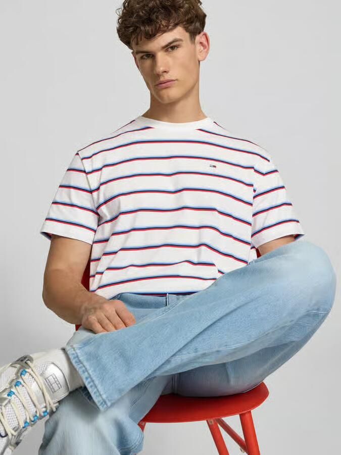 Tommy Jeans regular fit T-shirt van puur katoen