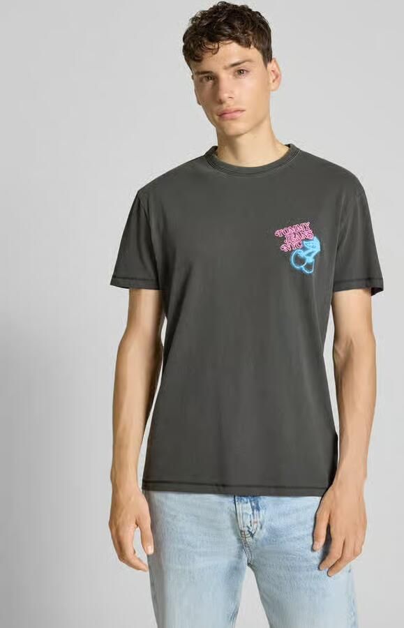Tommy Jeans Regular fit T-shirt van puur katoen