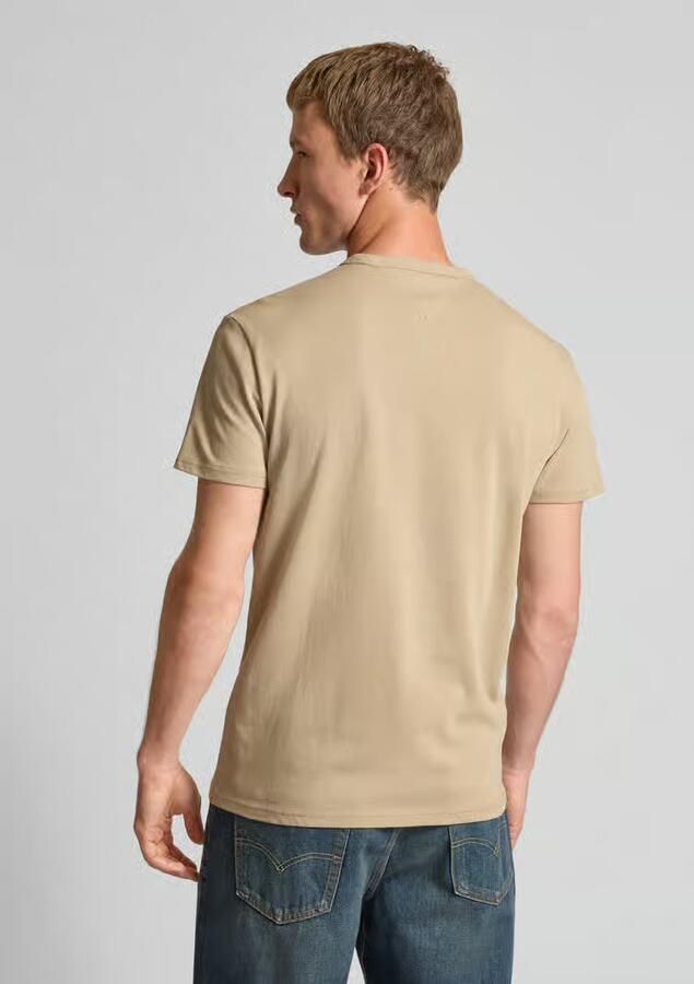 TOMMY JEANS Heren Polo's & T-shirts Tjm Reg Badge Tee Ext Beige - Foto 5