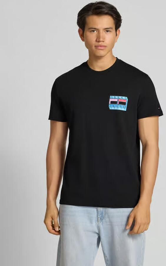 Tommy Jeans Regular fit T-shirt van puur katoen