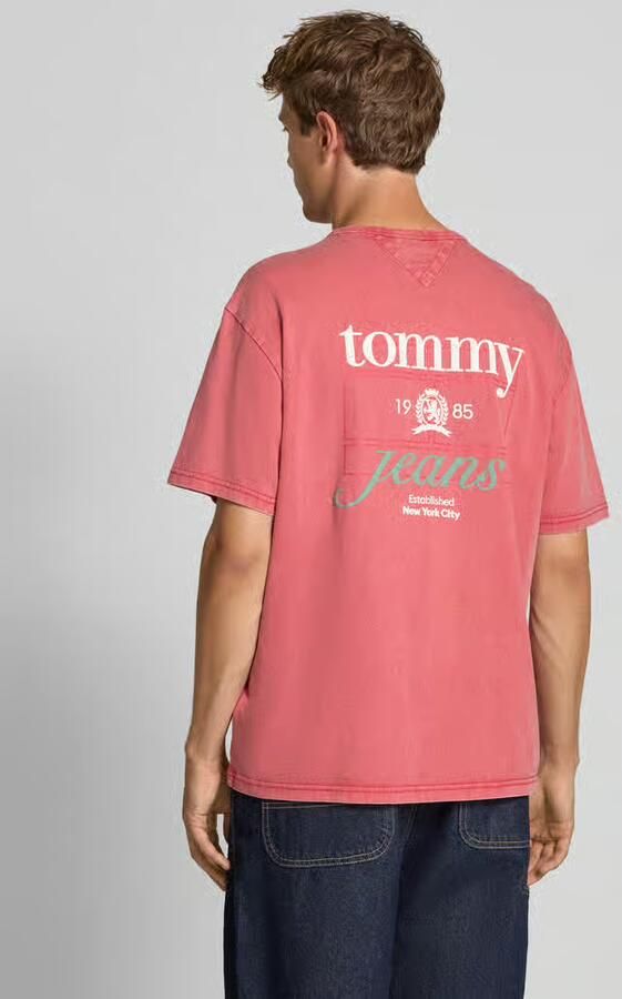 Tommy Jeans Regular fit T-shirt van puur katoen