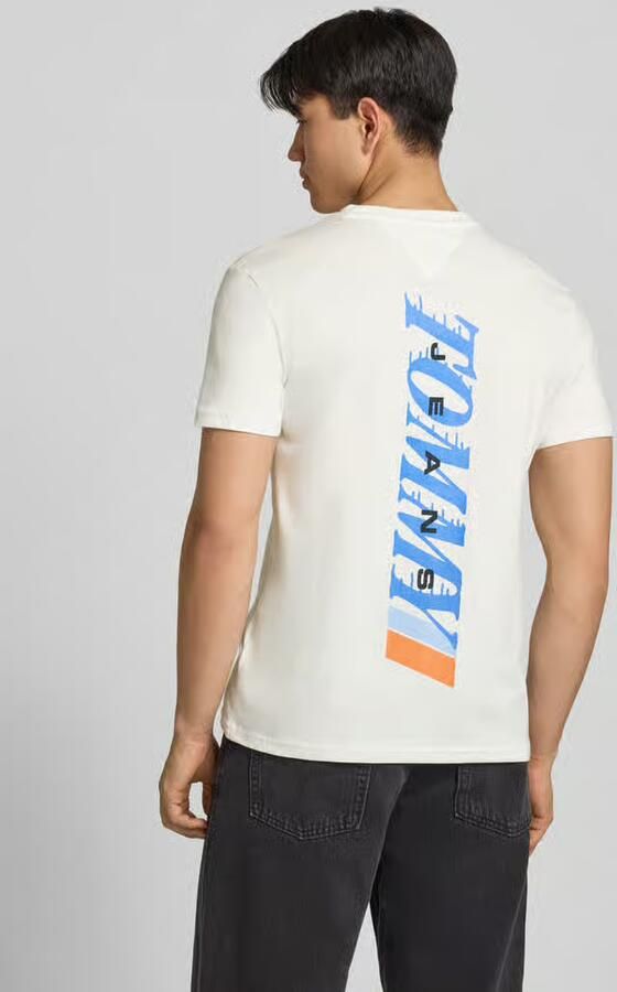 TOMMY JEANS Heren Polo's & T-shirts Tjm Reg Vintage La Bck Ss T Ext Gebroken Wit - Foto 5