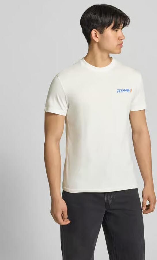 TOMMY JEANS Heren Polo's & T-shirts Tjm Reg Vintage La Bck Ss T Ext Gebroken Wit - Foto 8