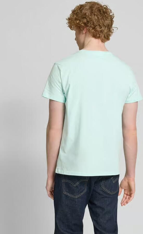 Tommy Jeans Regular fit T-shirt van puur katoen met labelopschrift