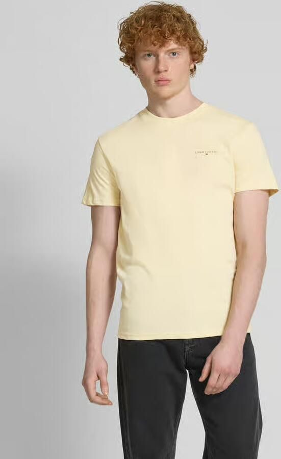 Tommy Jeans Regular fit T-shirt van puur katoen met labelprint - Foto 2