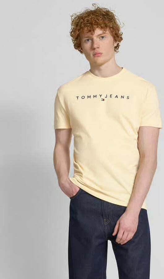 Tommy Jeans Regular fit T-shirt van puur katoen met labelstitching - Foto 2