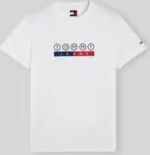 Tommy Jeans regular fit T-shirt van puur katoen met logoprint