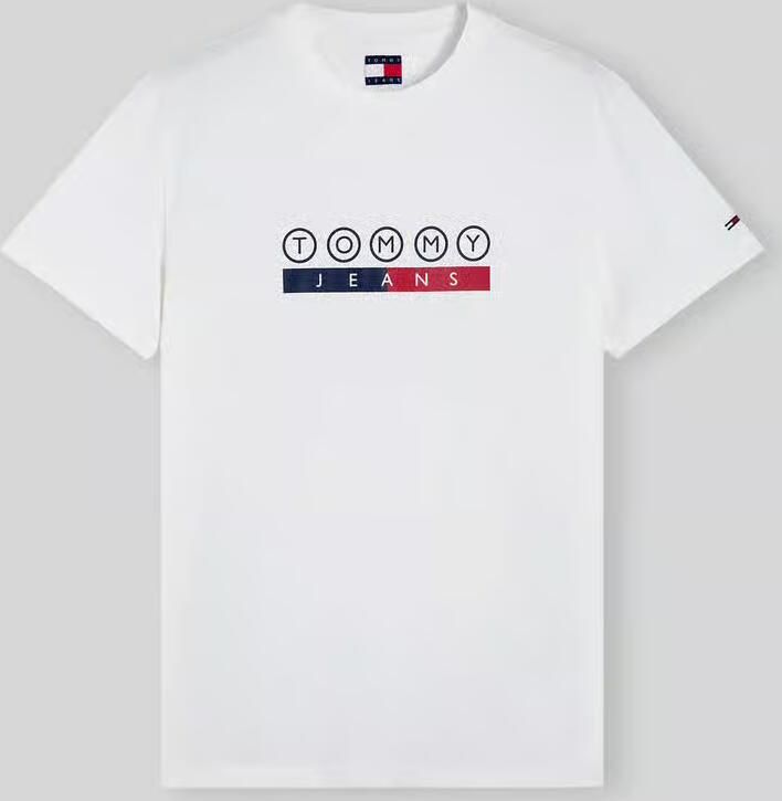 Tommy Jeans regular fit T-shirt van puur katoen met logoprint - Foto 1
