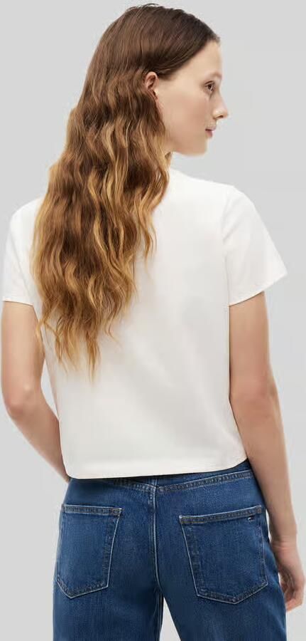 TOMMY JEANS Dames Tops & T-shirts Tjw Reg Flag Ss Tee Ext Wit - Foto 7