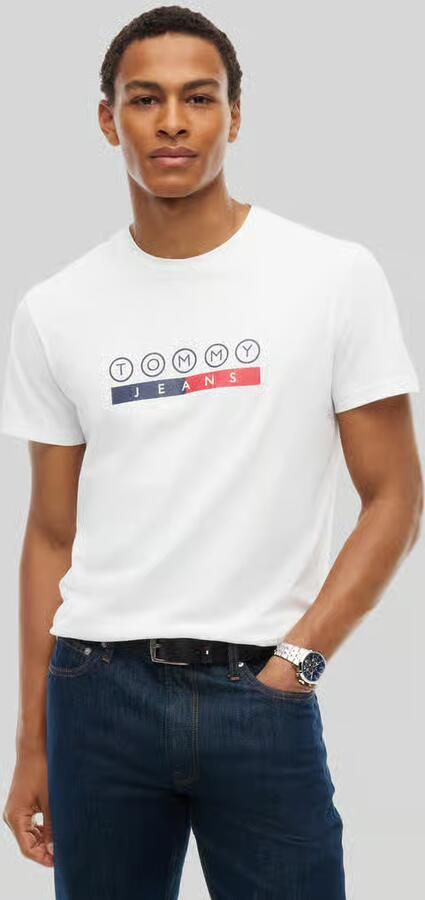 Tommy Jeans regular fit T-shirt van puur katoen met logoprint - Foto 4