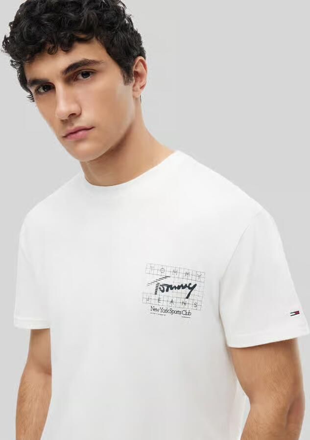 Tommy Jeans regular fit T-shirt van puur katoen met rugprint