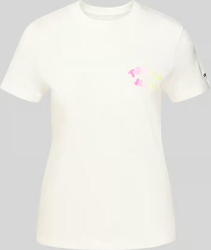 TOMMY JEANS Dames Tops & T-shirts Tjw Reg Tj Bubble Ss Tee Ext Wit - Foto 6