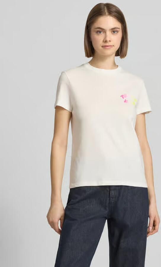 TOMMY JEANS Dames Tops & T-shirts Tjw Reg Tj Bubble Ss Tee Ext Wit - Foto 5