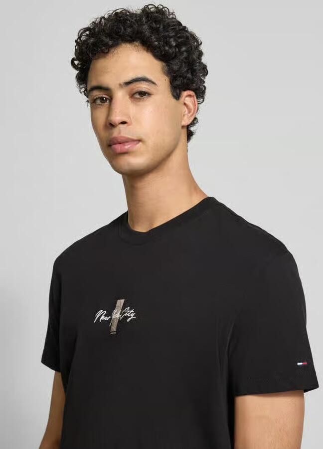 Tommy Jeans Regular fit T-shirt van puur katoen model 'SIGN BLOCK' - Foto 2
