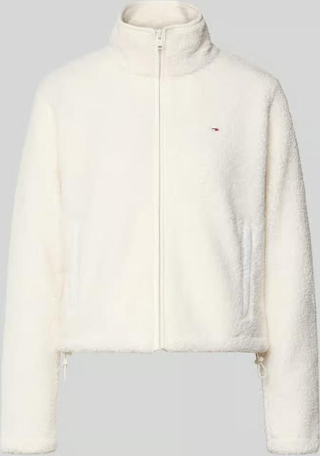 Tommy Jeans Regular fit teddyjack met blinde ritssluiting