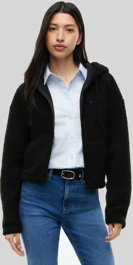 Tommy Jeans Regular fit teddyjack met ritssluiting - Foto 3