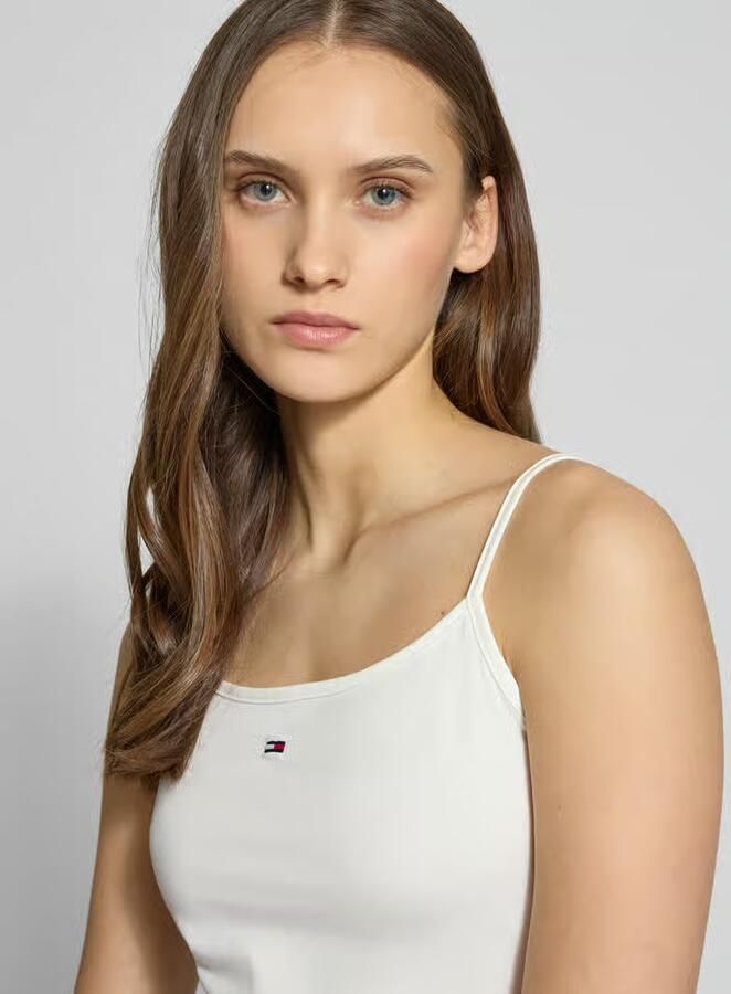 Tommy Jeans Curve Top met spaghettibandjes TJW ESSENTIAL STRAP TOP EXT in grote maten spaghettibandjes - Foto 10