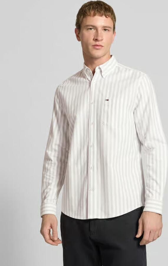 Tommy Jeans Regular Fit vrijetijdshemd van puur katoen - Foto 4