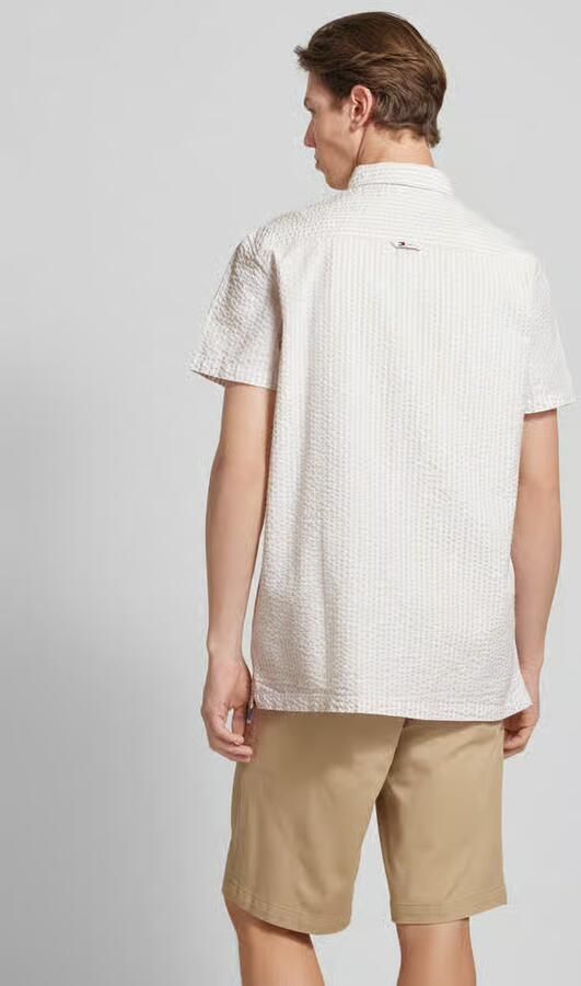 TOMMY JEANS Overhemd met korte mouwen TJM REG STRIPE SEERSUCKER SHIRT